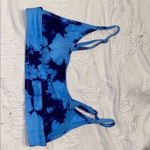 shein tie dye bathing suit top